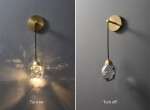 Фото 5 Настенный светильник 9701W brass/clear
