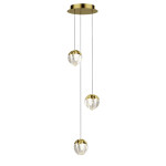 Фото 3 Подвесной светильник MD24001033-3A gold/clear