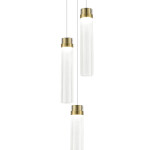 Фото 2 SL6236.303.03 Светильник подвесной ST-Luce Латунь/Прозрачный LED 3*12W 4000K CHAMPAGNE