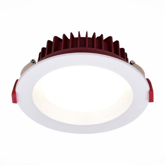 Фото ST752.548.07 Св-к встр. Белый LED 1*7W 4000K 560Lm Ra80 100° IP44 D115xH47 100-240VV Встраиваемые светильники