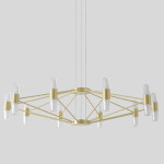 Фото 3 Люстра Crystal Lux DOROTEA SP10 GOLD