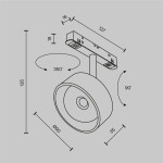 Фото 2 Трековый светильник Technical TR217-4-15WTW-DD-B