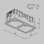 Фото 4 Встраиваемый светильник Technical DL043-02-10W3K-SQ-W-1