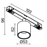 Фото 3 Трековый светильник Technical TR132-4-7W-DS-B