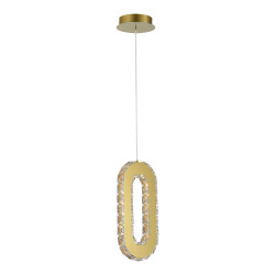 Фото SL6506.203.01 Светильник подвесной ST-Luce Золотистый/Золотистый, Прозрачный LED 1*9W 3000K ЛУНГО