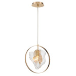 Фото 3 Подвесной светильник P60669-1 gold/clear