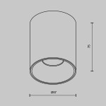 Фото 1 Потолочный светильник Technical C064CL-8W2.7K-RD-B