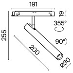 Фото 5 Трековый светильник Technical TR141-2-6W3K-M-BS