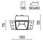 Фото 5 Встраиваемый светильник Technical DL051-01-GU10-SQ-WB