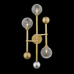 Фото 3 Настенный светильник Fluxus 3 gold