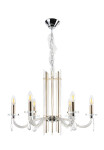 Фото Люстра Crystal Lux AURELIO SP6 GOLD+CHROME/TRANSPARENT