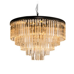 Фото Люстра Odeon 10A black/amber