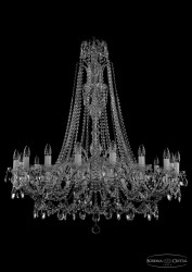 Фото Люстра хрустальная 1411/16/400/Xl-115 Ni Bohemia Ivele Crystal