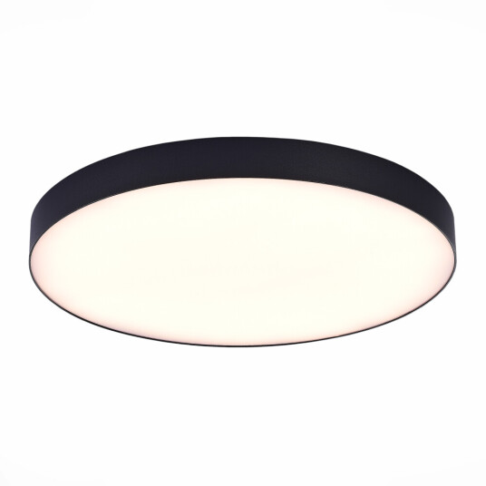 Фото ST606.432.96 Светильник потолочный Черный LED 1*96W 3000K 8 640Lm Ra>85 120° IP20 D600xH55 185-265V Накладные светильники