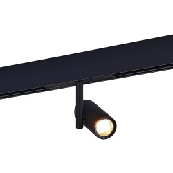 Фото ST808.436.08 Магнитный трековый светильник Черный LED 1*8W 3000K 500Lm Ra>90 36° IP20 D42xH135 48VV SKYLINE 48