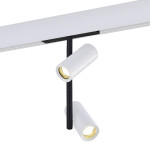 Фото ST808.536.16 Магнитный трековый светильник Белый LED 1*16W 3000K 1 100Lm Ra>90 36° IP20 D45xH240 48V SKYLINE 48