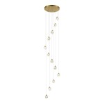 Фото SL6114.203.12 Светильник подвесной ST-Luce Золотистый/Прозрачный LED 12*3W 3000K CASCATO