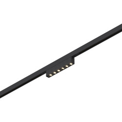 Фото ST666.446.05 Магнитный трековый светильник Черный LED 1*5W 4000K 220Lm Ra>90  IP20 L100xW10xH18 24V SUPER5