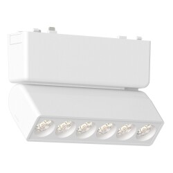 Фото ST675.546.06 Магнитный трековый светильник Белый LED 1*6W 4000K 360Lm Ra>90 >90 IP20 L122xW26xH83 48 SKYFLAT