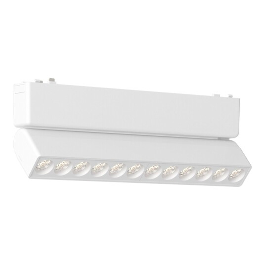 Фото ST675.536.12 Магнитный трековый светильник Белый LED 1*12W 3000K 710Lm Ra>90 >90 IP20 L230xW26xH82 4 SKYFLAT