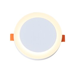 Фото ST104.502.06 Светильник встраиваемый Белый LED 1*6W 3000K 468Lm Ra>80 120° IP20 D110xH20 170-240V Встраиваемые светильники