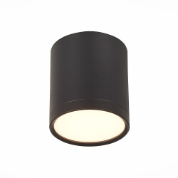 Фото ST113.432.05 Светильник потолочный Черный LED 1*5W 3000K 390Lm Ra>80 120° IP20 D68xH75 170-240V Накладные светильники