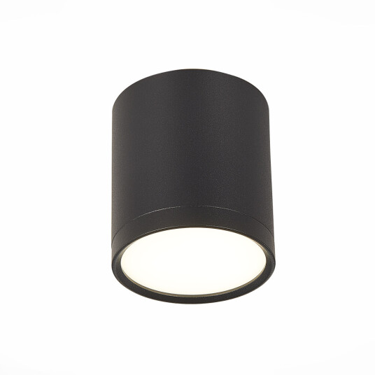 Фото ST113.442.05 Светильник потолочный Черный LED 1*5W 4000K 390Lm Ra>80 120° IP20 D68xH75 170-240V Накладные светильники