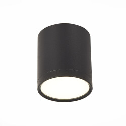 Фото ST113.442.05 Светильник потолочный Черный LED 1*5W 4000K 390Lm Ra>80 120° IP20 D68xH75 170-240V Накладные светильники