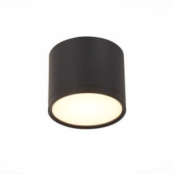 Фото ST113.432.09 Светильник потолочный Черный LED 1*9W 3000K 702Lm Ra>80 120° IP20 D88xH75 170-240V Накладные светильники