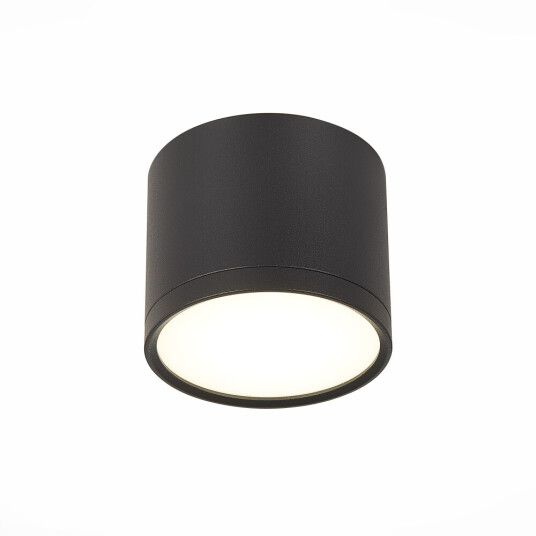 Фото ST113.442.09 Светильник потолочный Черный LED 1*9W 4000K 702Lm Ra>80 120° IP20 D88xH75 170-240V Накладные светильники