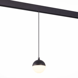 Фото ST358.433.07 Магнитный трековый светильник подвесной Черный LED 1*7W 3000K 520Lm Ra>80 120° IP20 D90 SKYLINE 48
