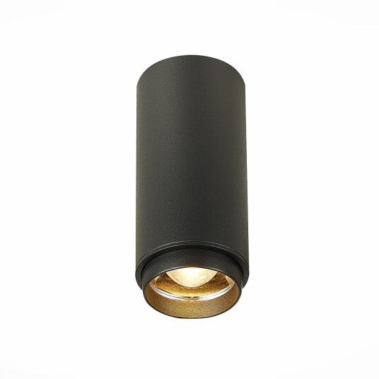 Фото ST600.432.10 Светильник потолочный Zoom Черный LED 1*10W 3000K 1 000Lm Ra>80 15-60° IP20 D59xH130 17 Накладные светильники