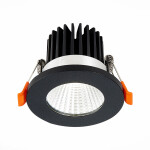 Фото ST704.438.10 Св-к встр. Черный LED 1*10W 3000K 900Lm Ra>90 38° IP20 D80xH60 170-240V Встраиваемые светильники