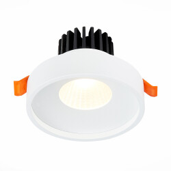 Фото ST751.548.10 Св-к встр. Белый LED 1*10W 4000K 750Lm Ra>90 38° IP20 D100xH75 170-240V Встраиваемые светильники