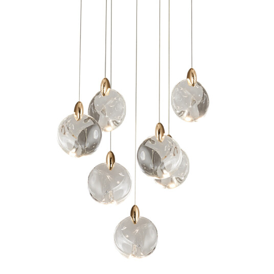 Фото Подвесной светильник OD2440-7 gold/clear