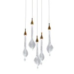 Фото Подвесной светильник OD2433-5 gold/clear