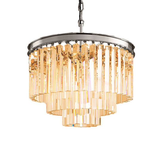 Фото Люстра Odeon 6 chrome/amber