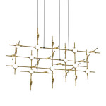 Фото Люстра Molecular 30 black/gold