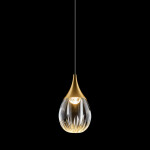 Фото Подвесной светильник MD24001004-1A gold/clear