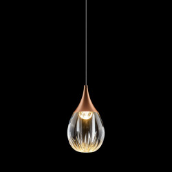 Фото Подвесной светильник MD24001004-1A copper/clear