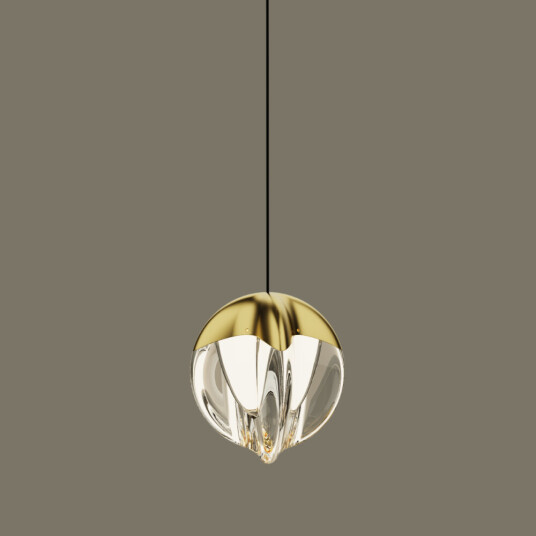 Фото Подвесной светильник MD24001033-1A gold/clear