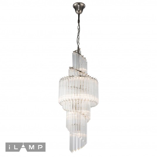 Фото Подвесная люстра iLamp Manhattan 051D-11 Nickel