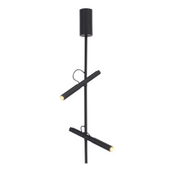 Фото SL6210.403.02 Светильник подвесной ST-Luce Черный/Черный, Золотистый LED 2*3W 3000K ЛИЛИТ
