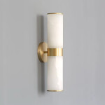 Фото 2 Настенный светильник 6483W/B brass/white