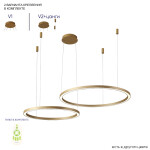 Фото 4 Люстра Crystal Lux FORTUNA SP123W LED GOLD