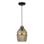 Фото 3 SL1661.403.01 Светильник подвесной ST-Luce Черный/Янтарный E27 1*40W COCOON