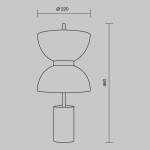 Фото 3 Настольный светильник Maytoni MOD178TL-L11B3K
