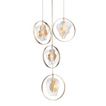 Фото 3 Подвесной светильник P60669-4 gold/clear