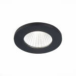 Фото 3 ST704.438.10 Св-к встр. Черный LED 1*10W 3000K 900Lm Ra>90 38° IP20 D80xH60 170-240V Встраиваемые светильники