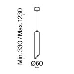 Фото 3 Подвесной светильник Technical P044PL-01-30GU10-W
